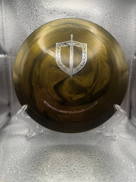 Discmania 10yr Anniversary Golden Swirl S-Line FD3 Silver