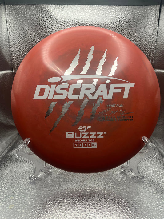 Paul Mcbeth Discraft ESP Buzzz 4X Claw Silver/Matte White 177+