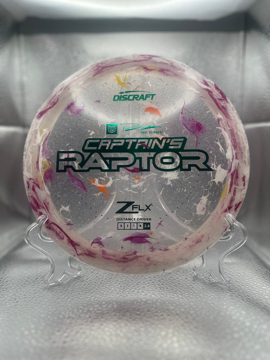 Discraft Paul Ulibarri JB Flx Captains Raptor Magenta/White Green Foil 170-172