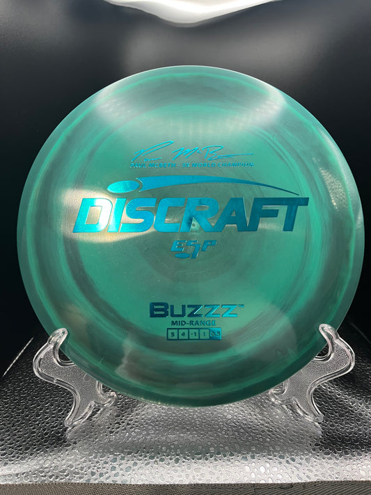 Discraft ESP Paul Mcbeth 5x Buzzz Aqua Swirl 177g